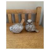 Stoneware birds
