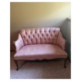 Vintage style love seat sofa