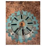 MCM plastic planter plate clock