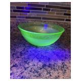 Uranium glass bowl