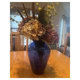 Large vase and floral decor