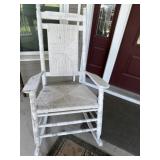 Wooden white rocker