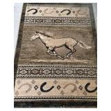 Western rug has been outside approximately 3ï¿½ x 4ï¿½
