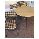 Card table and chairs