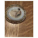 Rich splendor of fall the pheasant pin