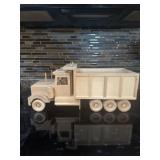 Hand made wooden dump truck