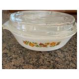 Gingham plaid garden fire king dish