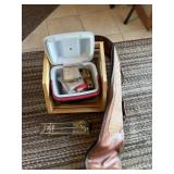 Miscellaneous ammo, gun case, cleaning kit