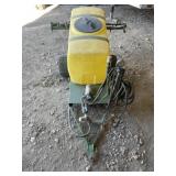 Pull behind sprayer with boom 40 gallon tank