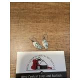 Shell inlaid  earrings
