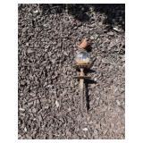Cast-iron bird yard decor