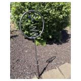 Metal yard decor
