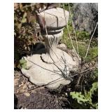 Concrete birdbath condition unknown