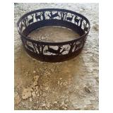 Deer cut out fire ring