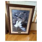 Framed Alan Hunt Print ' Land of The free'