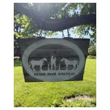Burr Oak  saloon sign, buyer responsible for