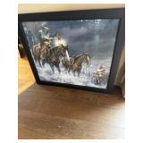 Framed western, cowboy puzzle