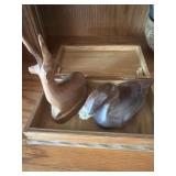 Wood duck, deer