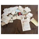 Vintage cards, letters