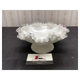 Fenton Ruffled Compote Dish