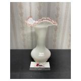 Fenton Ruffles Glass Vase