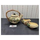 McCoy Teapot and Cream and Sugar