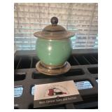 Vintage brass divided jar