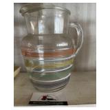 MCM striped pitcher