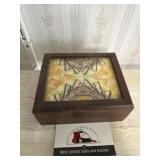 MCM butterfly wooden box