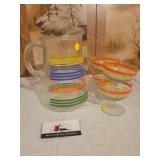 Anchor Hocking pitcher and glasses