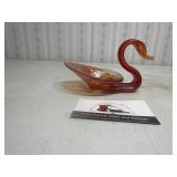 Small glass swan