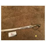 Brass handled sword