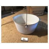Large enamel pot