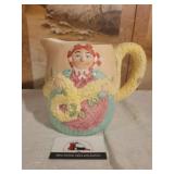 Lotus ceramic pitcher