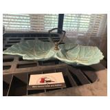 Ceramic MCM leaf bowl marked USA
