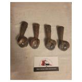 Cast iron glass ball claw feet