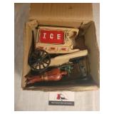 Cast iron ice wagon