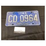 Greene County License Plate