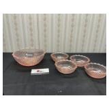Pink Depression Glass Bowls