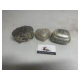 Metal trinket boxes