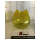 Hand blown glass bud vase