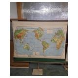 Ranally Physical Political World Map