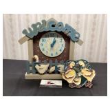 Goose Clock and Wall Hanger
