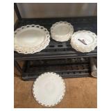 Milk glass servers