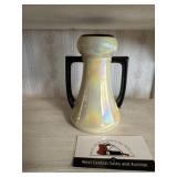 Yellow lustre bud vase