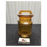 Amber Glass Cream Can