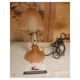 Pink satin lamp
