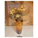 Glass vase with flowers
