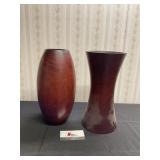 Wooden Vases