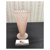 Pink Depression Glass Vase